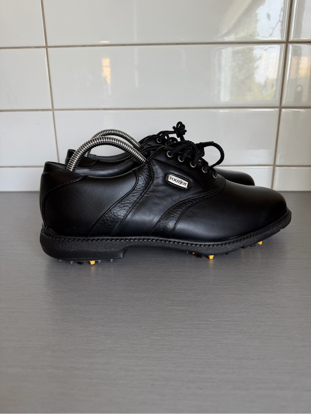 Footjoy Superlites Black Leather Golf Shoes